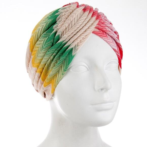 Missoni Mare Crochet Kit Turban Multicolor Rainbow